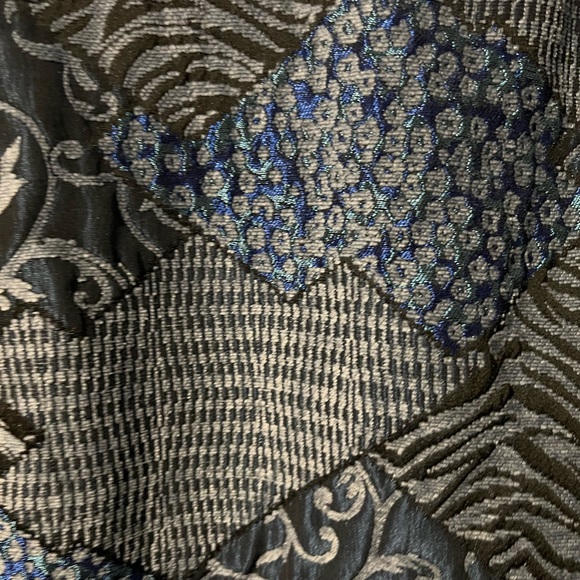 Retro Yak Magik Tapestry-look Medium blue statement jacket - Picture 5 of 9